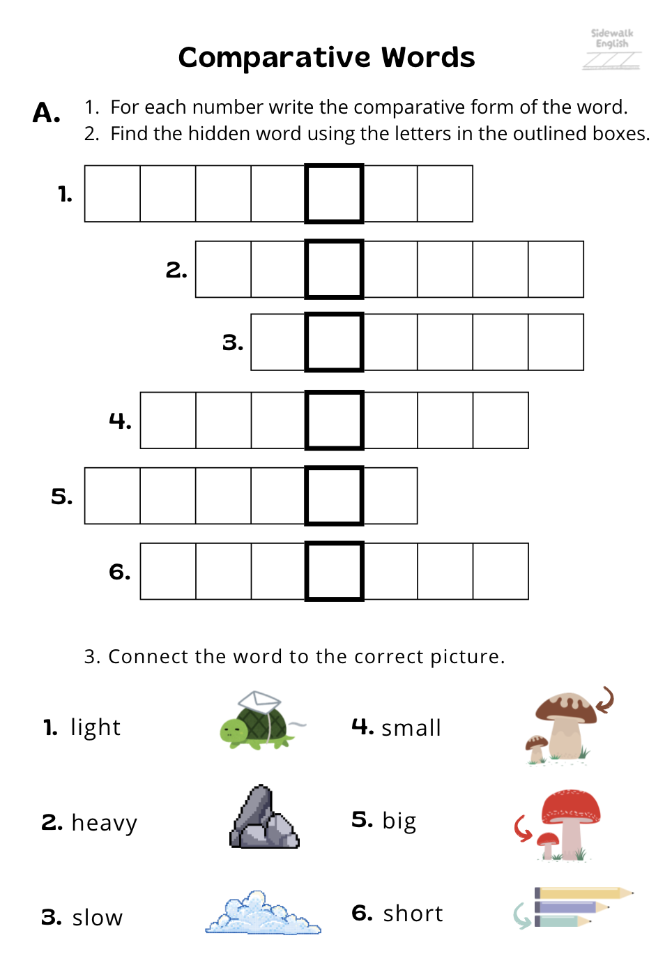 Comparatives English Worksheet